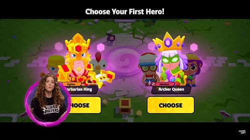 First Hero selection (Image via Supercell)