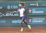 Eubanks in action at the US Clay Court Championships - Source: Getty