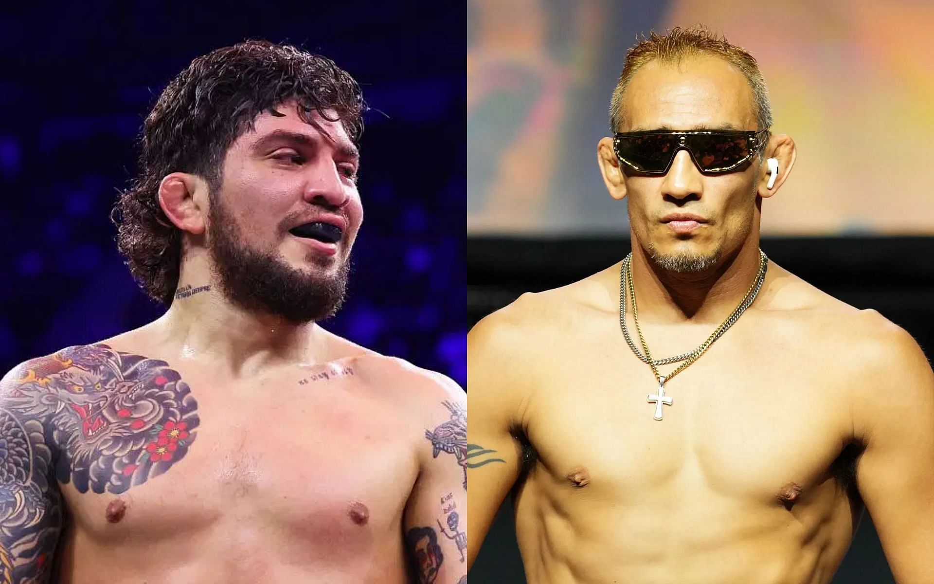 Tony Ferguson (right) shares update on the much anticipated fight against Dillon Danis (left). [Images courtesy: Getty Images]