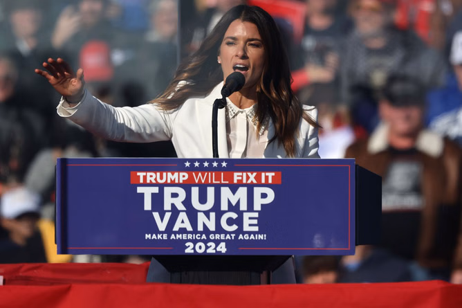Danica Patrick reacts to American influencer Charlie Kirk being confronted by a college student