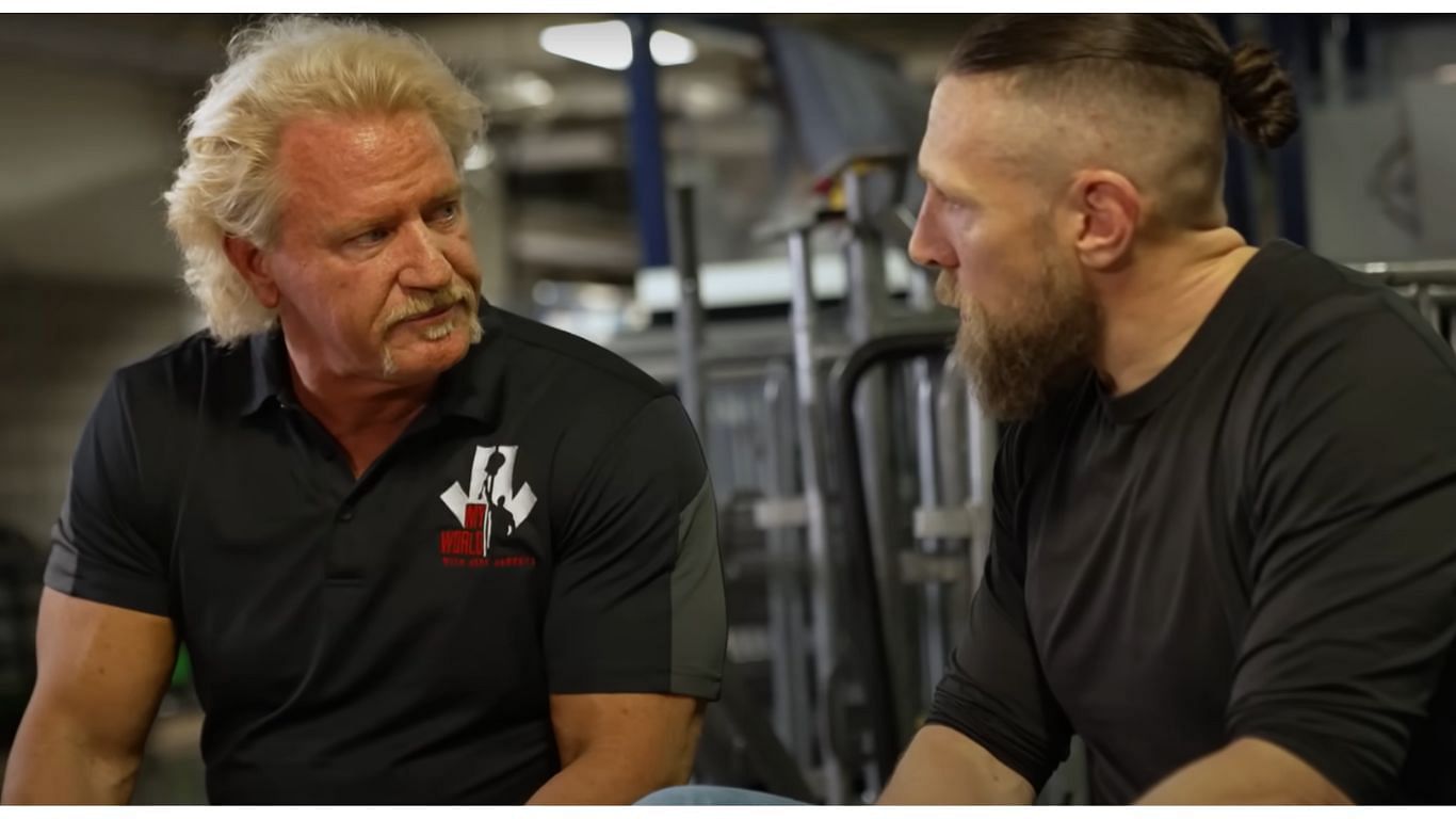Jeff Jarrett &amp; Bryan Danielson ( image courtesy: Screengrab from AEW