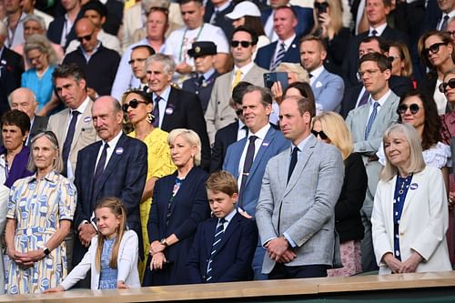 Chris Evert alongside the Royal family in the Wimbledon Championships 2023 - Source: Getty