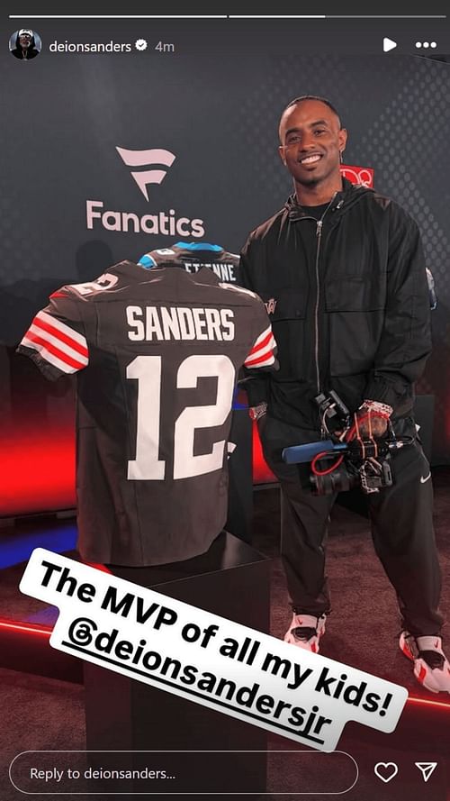 Image via Deion Sanders' Instagram story.