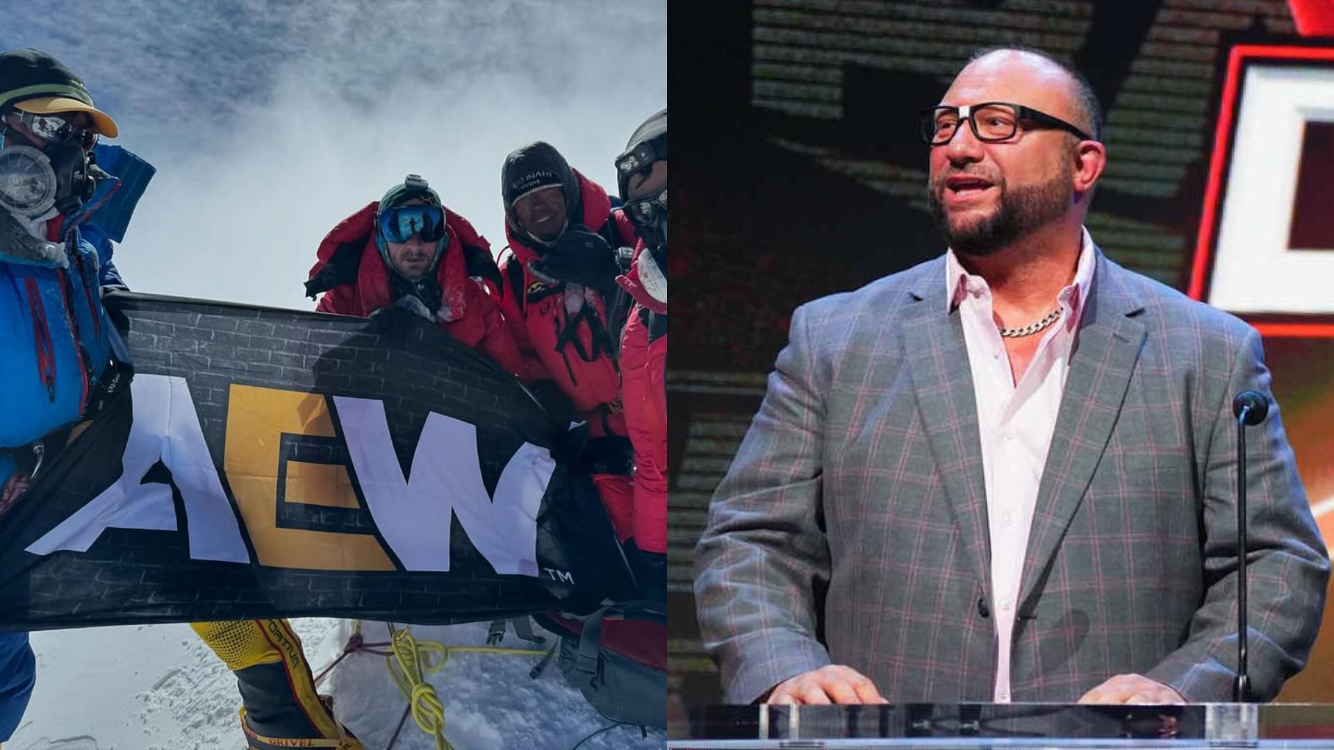 Darby Allin on Mount Everest (left) and Bully Ray (right). (Image credits: Darby Allin