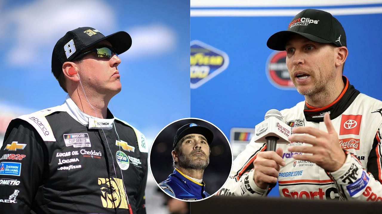 Kyle Busch Jimmie Johnson and Denny Hamlin