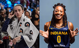 "Is it Drake?": Fever star reacts as Caitlin Clark puts teammates on the spot with 'trick question'