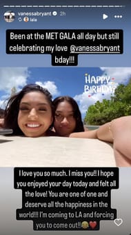 La La Anthony's IG greeting for Vanessa Bryant