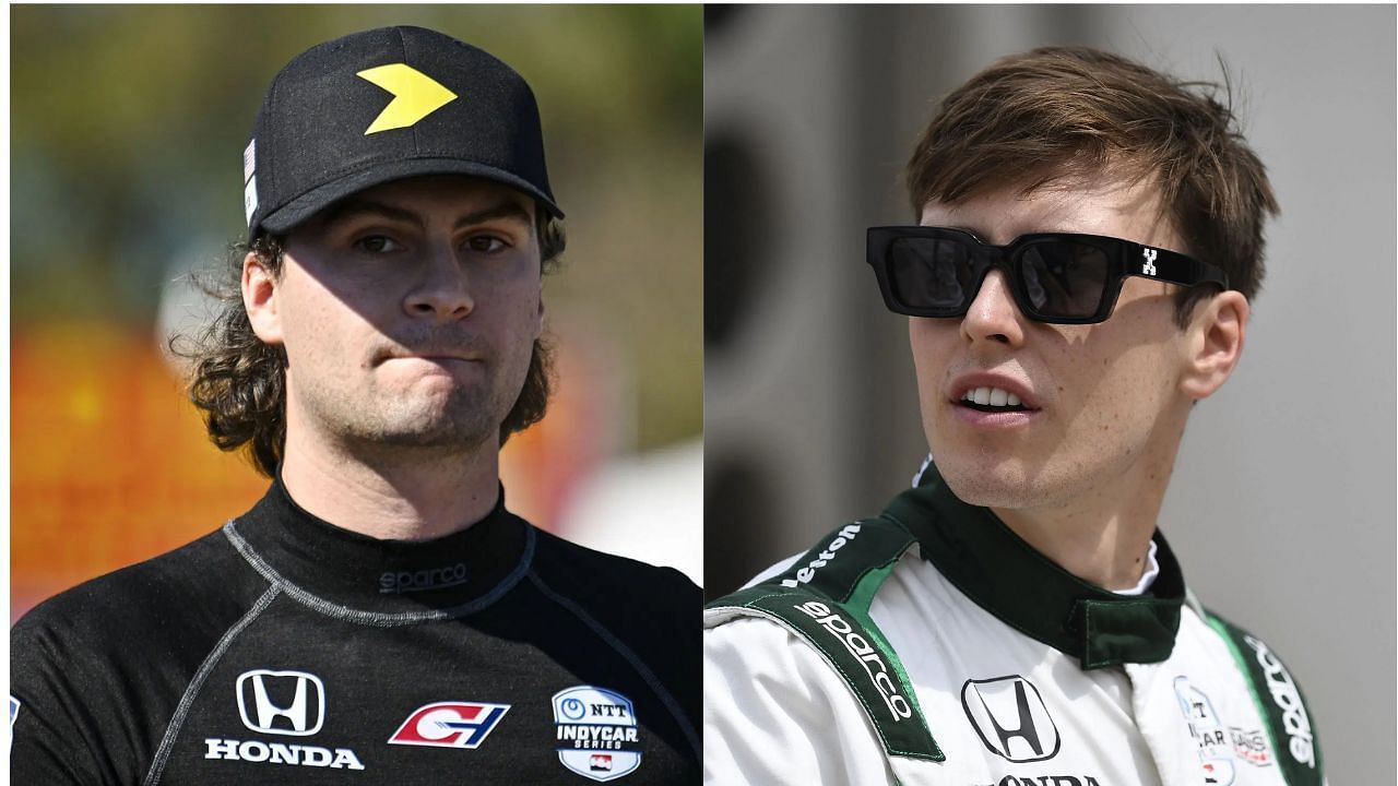 Colton Herta (L) and Marcus Armstrong (R)