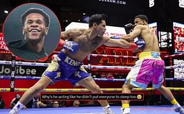 "Why he laughing?" - Fans lay into Devin Haney for his reaction to Ryan Garcia's performance against Rolando Romero