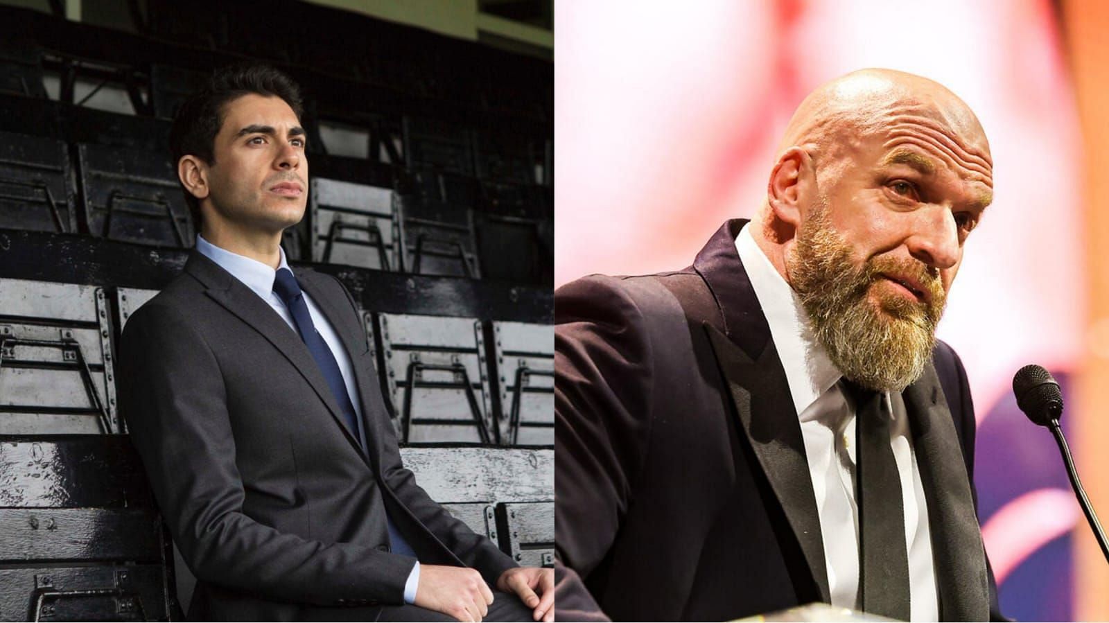 Tony Khan and Triple H lead top twp wrestling promotions right now [Image Credit: AEW