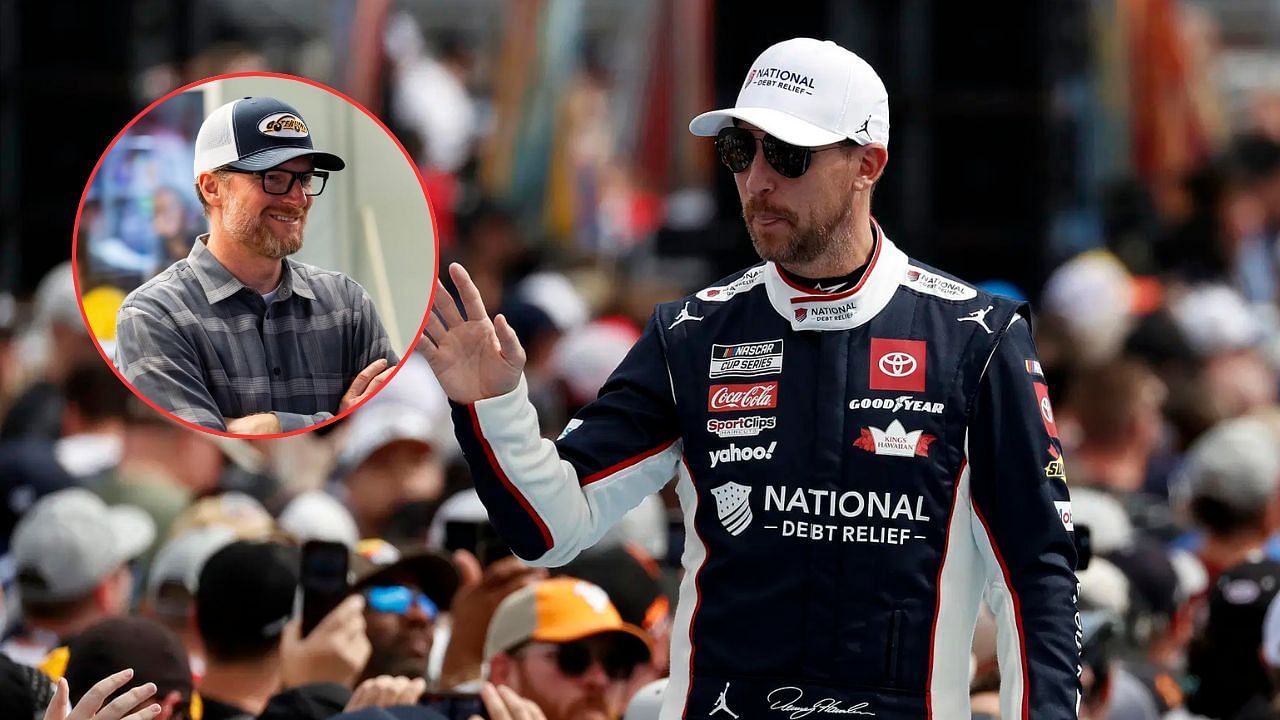 Denny Hamlin and Dale Earnhardt Jr.
