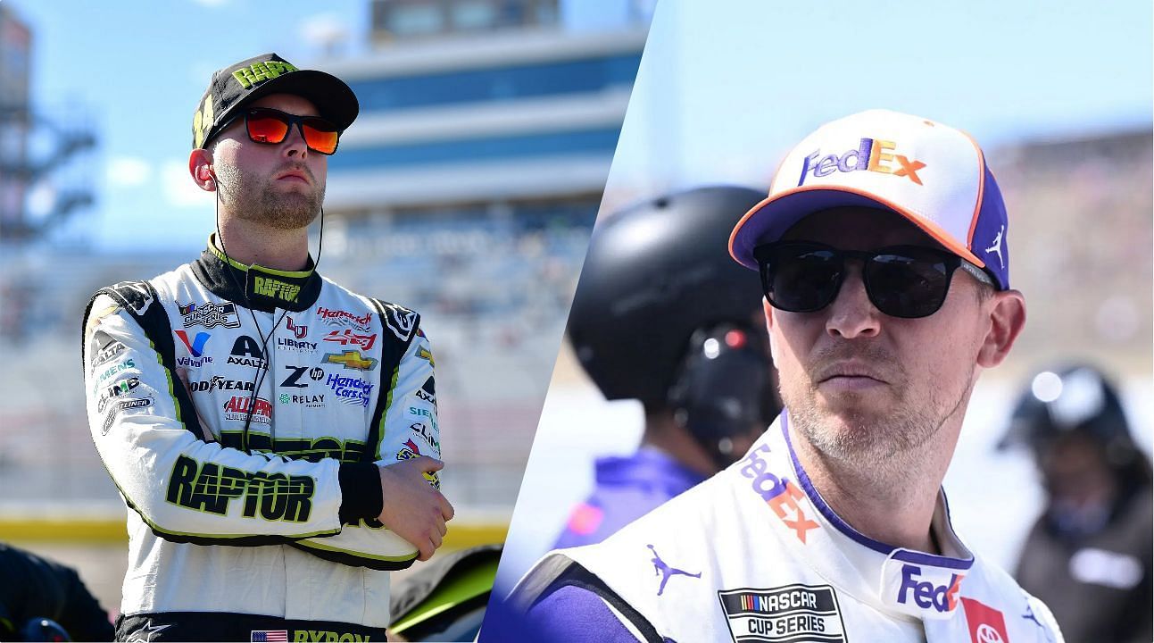 William Byron and Denny Hamlin