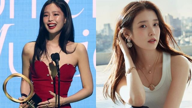 Jennie and IU (Image via Instagram/@jennierubyjane and @dlwirma)