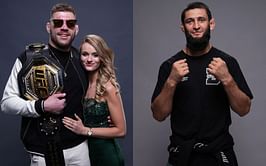 Dricus du Plessis' partner Vasti Spiller reacts to highly-anticipated Khamzat Chimaev title fight news