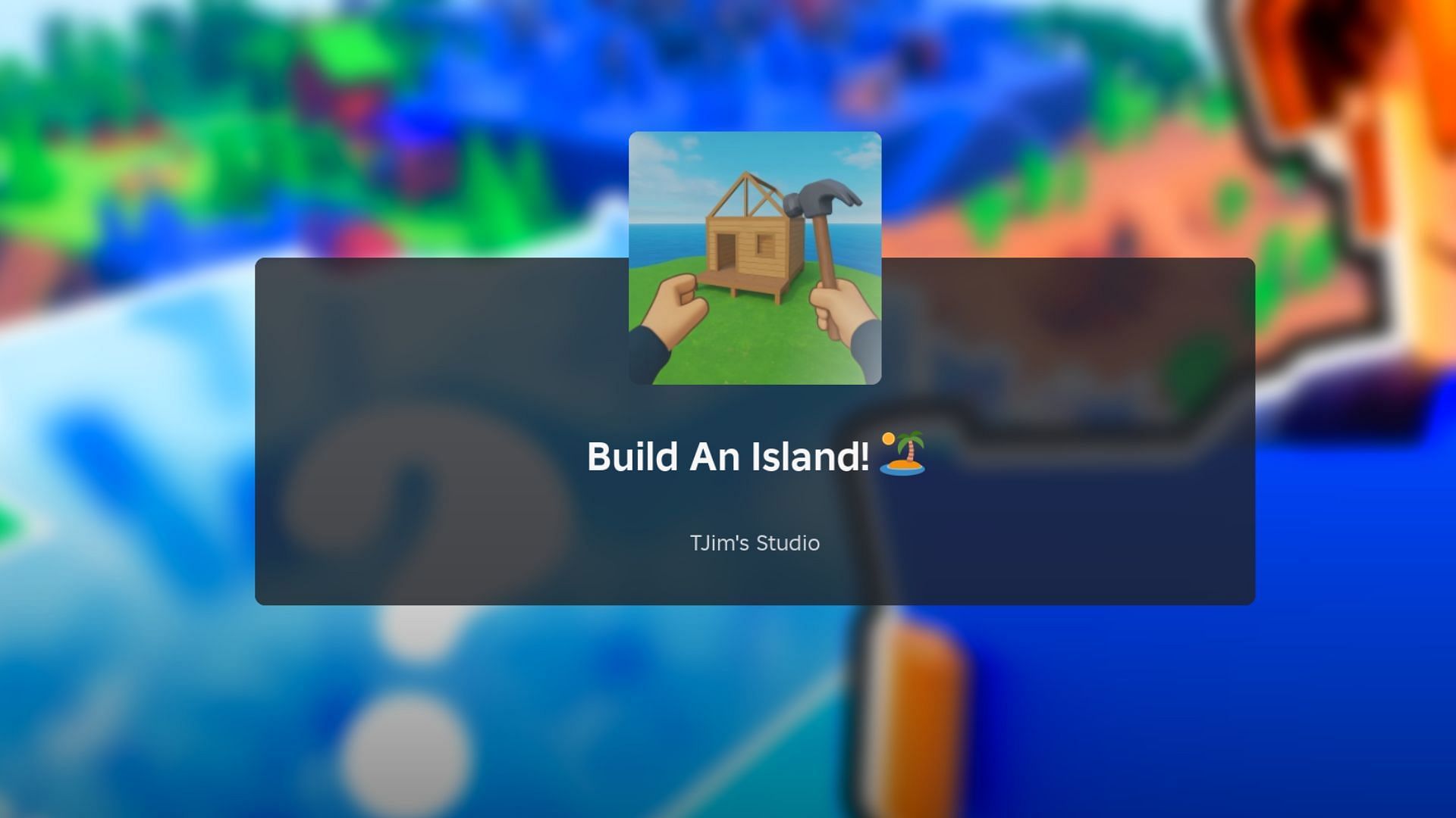 Build an Island loading screen