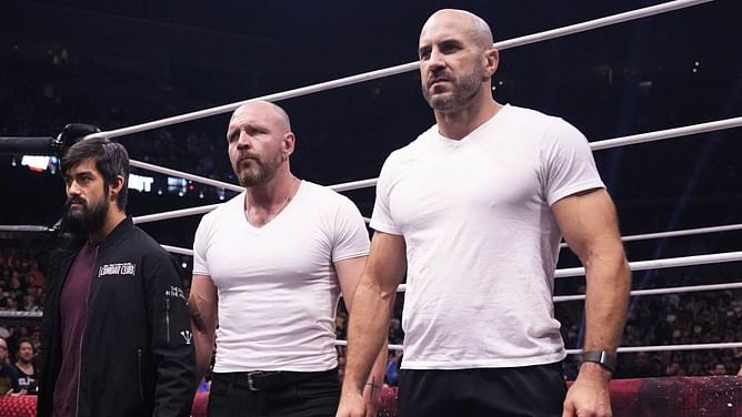 Massive brawl takes place during AEW Collision; Death Riders members involved