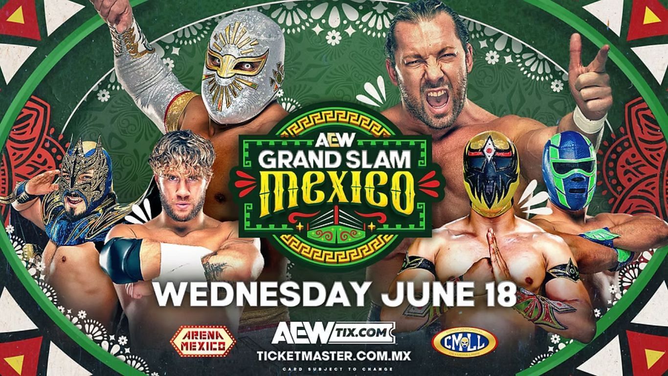 AEW GrandSlam: Mexico promotional poster [image from allelitewresting.com]