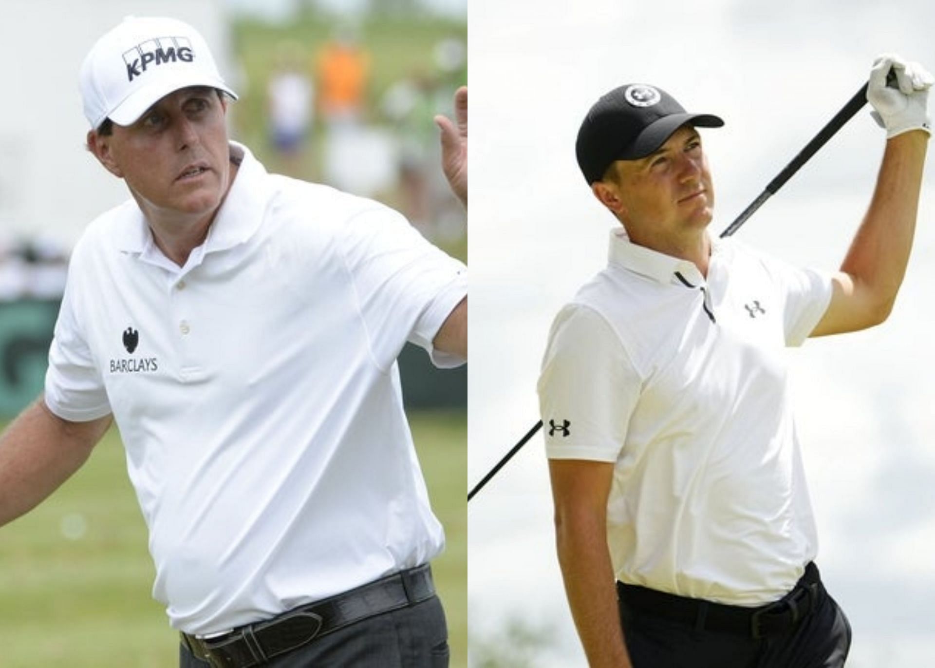 Phil Mickelson and Jordan Spieth (Image via Imagn)