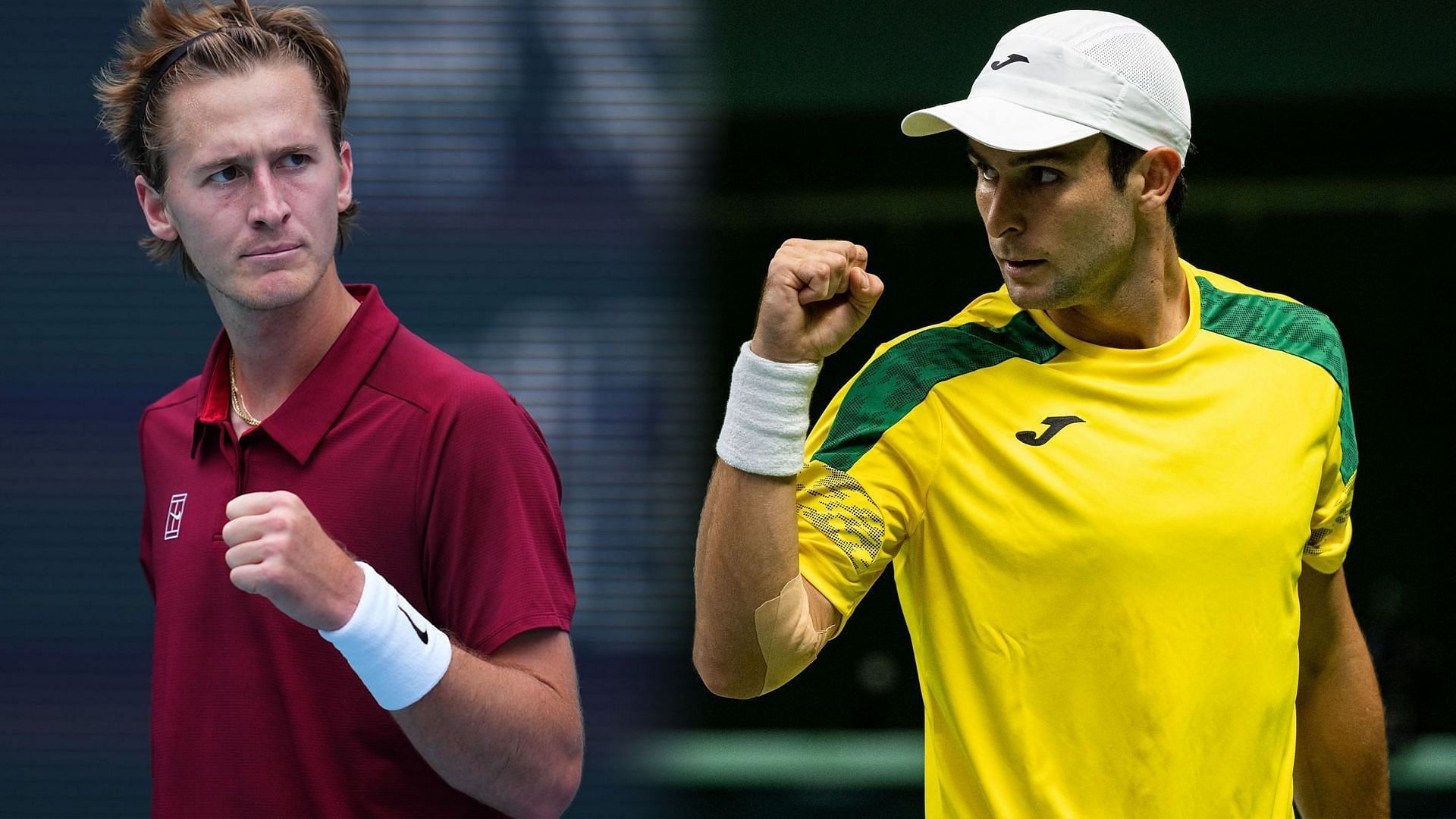 Sebastian Korda (L) &amp; Aleksandar Vukic (R) (Source - GETTY)