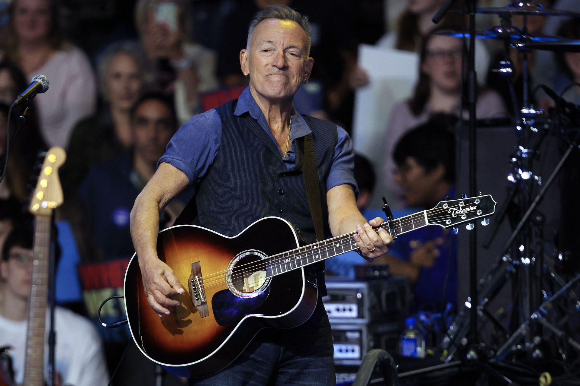 Former President Obama And Bruce Springsteen Hold Rally And Concert For Kamala Harris
