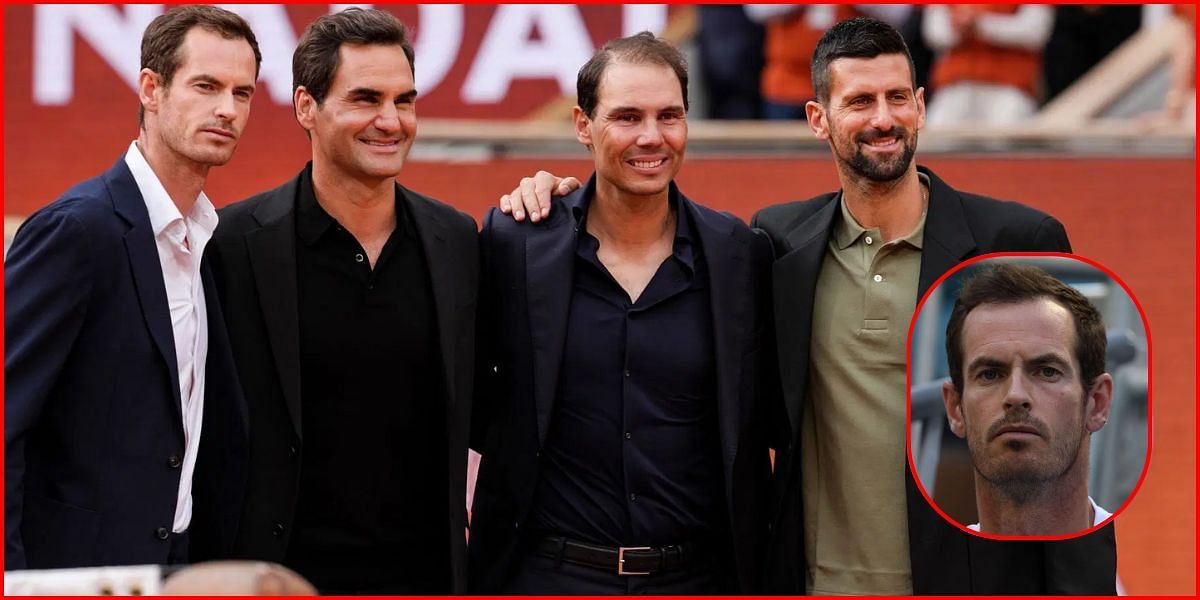 (L-R) Andy Murray, Roger Federer, Rafael Nadal, and Novak Djokovic | Getty