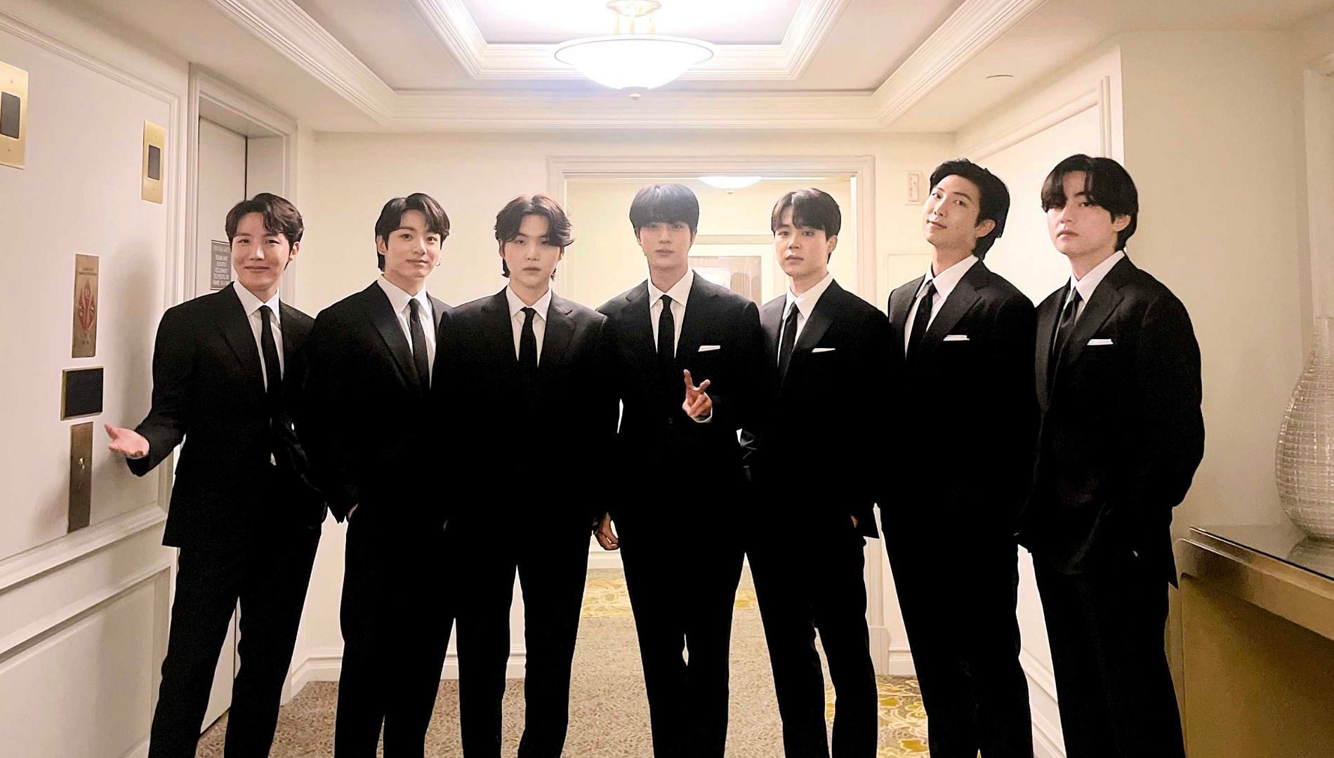 Jin hosted a Weverse live on May 16 where his bandmates has playfully joined in (Image Via X@bts_bighit)