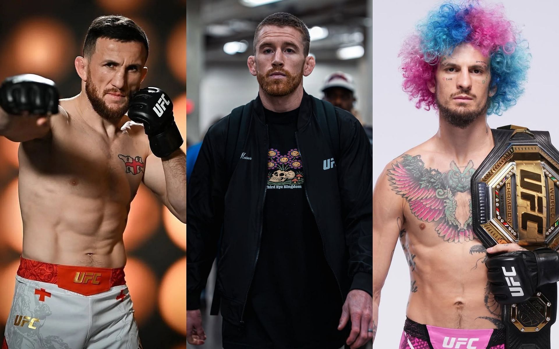 Cory Sandhagen (center) refuses to be the backup fighter for Merab Dvalishvili