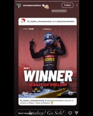 Screenshot of Emma Davies' Instagram story @emmadaviesdixon