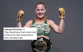 Valentina Shevchenko becomes the first UFC champion to earn all eight rubies, fans react: "That's tough as hell"