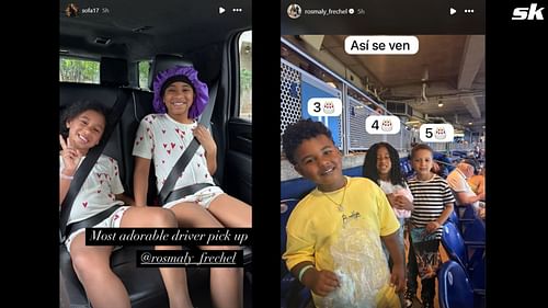 Screenshot from the story on Instagram