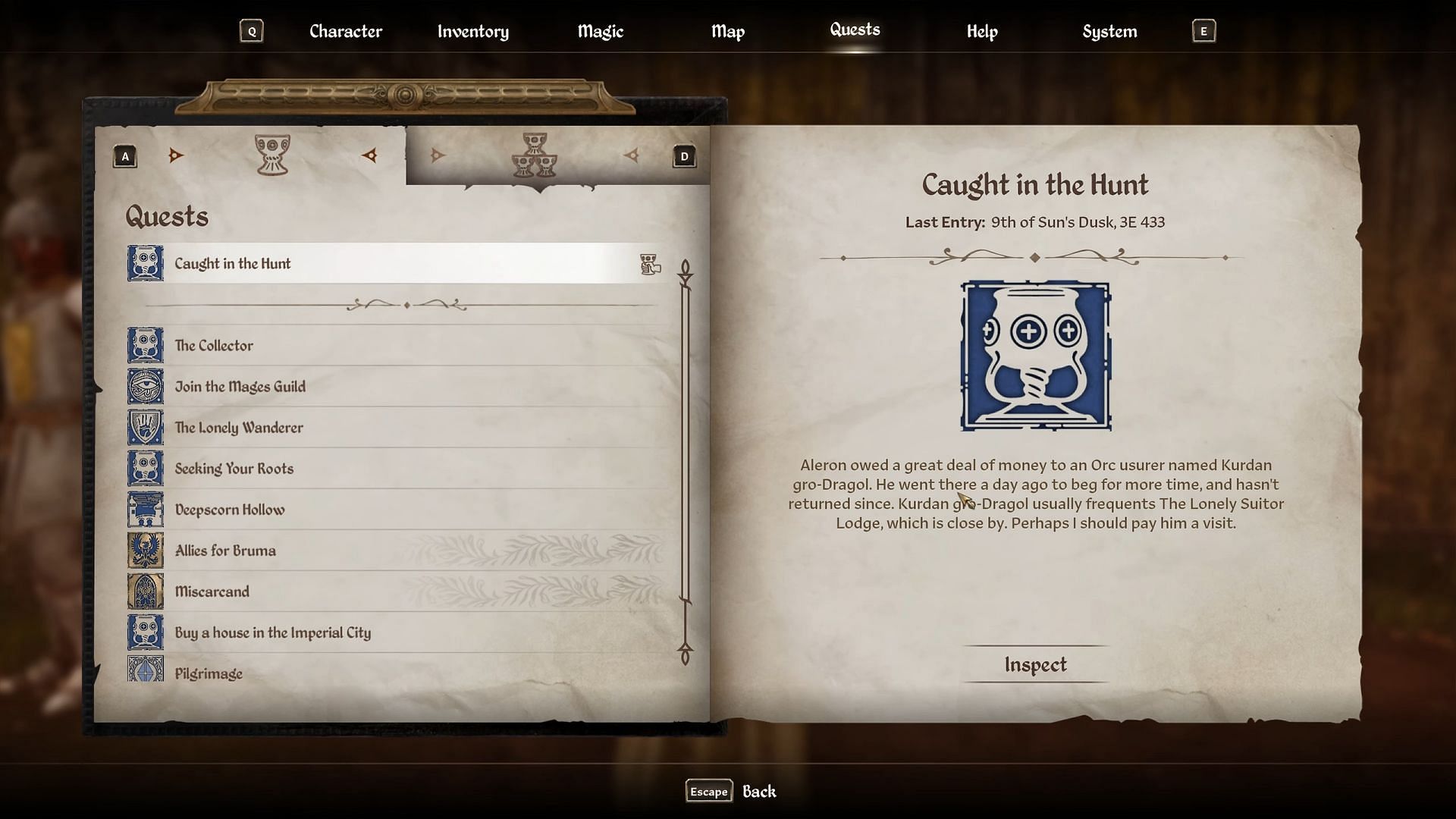A guide to complete Caught in the Hunt quest in Oblivion Remastered (Image via Bethesda Softworks // YouTuber@Gamerack)