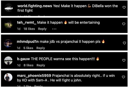 Comments from Instagram