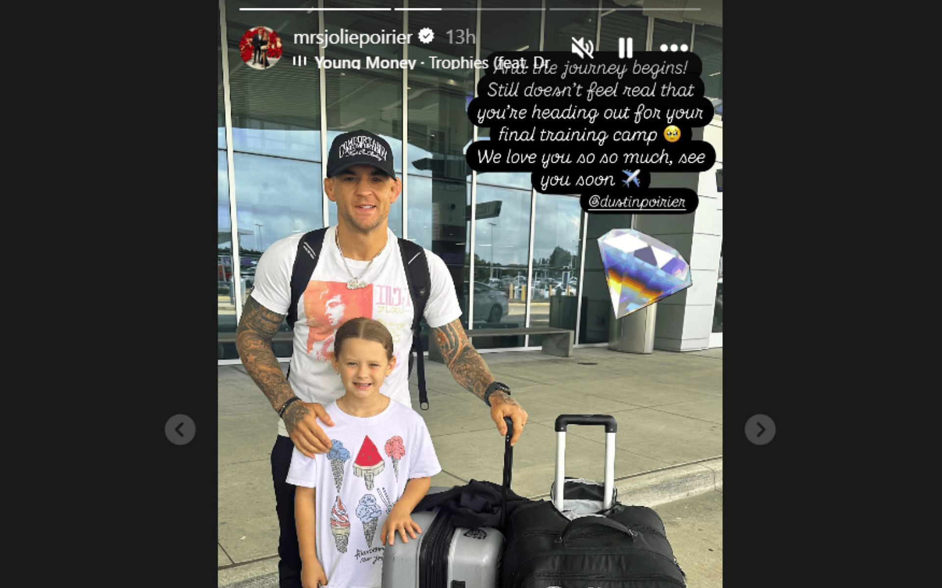 Jolie Poirier&#039;s Instagram Story.. [Screenshot courtesy: @mrsjoliepoirier on Instagram]