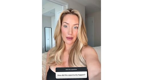 Paige Spiranac answered a ton of questions on social media (Instagram/grassleague)