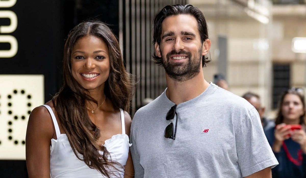 Gabby Thomas and her fiance, Spencer McManes - Source: Getty