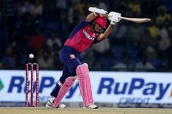 Yashasvi Jaiswal is knocked over for 19-ball 36 as he attempts a swipe off Anshul Kamboj in CSK vs RR IPL 2025 match