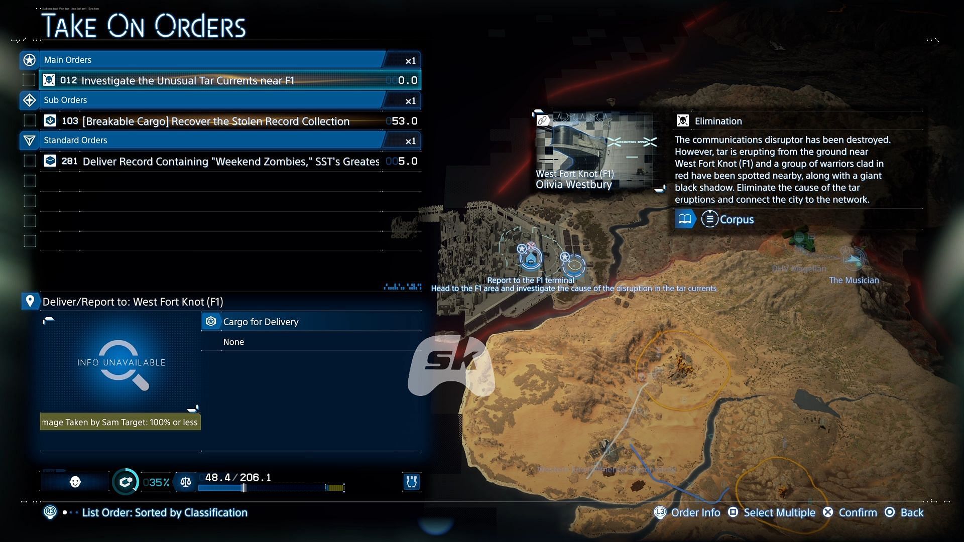 Check the second option under &quot;Take on Orders&quot; (Image via Sportskeeda Gaming || Sony Interactive Entertainment)