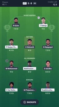 Fantasy Cricket Tips, today Playing 11 and Pitch Report for Tamil Nadu Premier League 2025, match 9 3 Fantasy suggestion #1