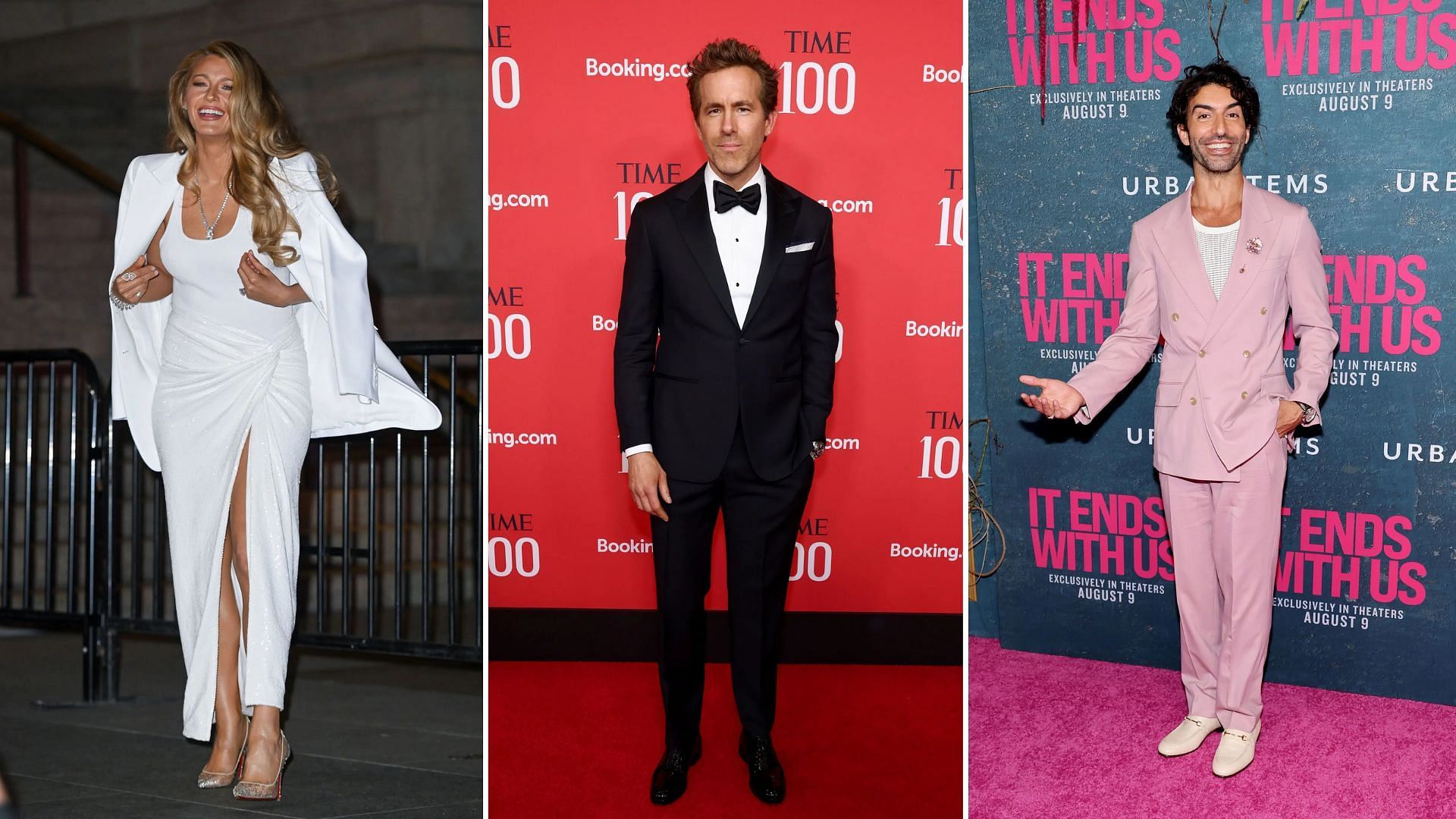 Blake Lively, Ryan Reynolds, Justin Baldoni (All Images via Getty)