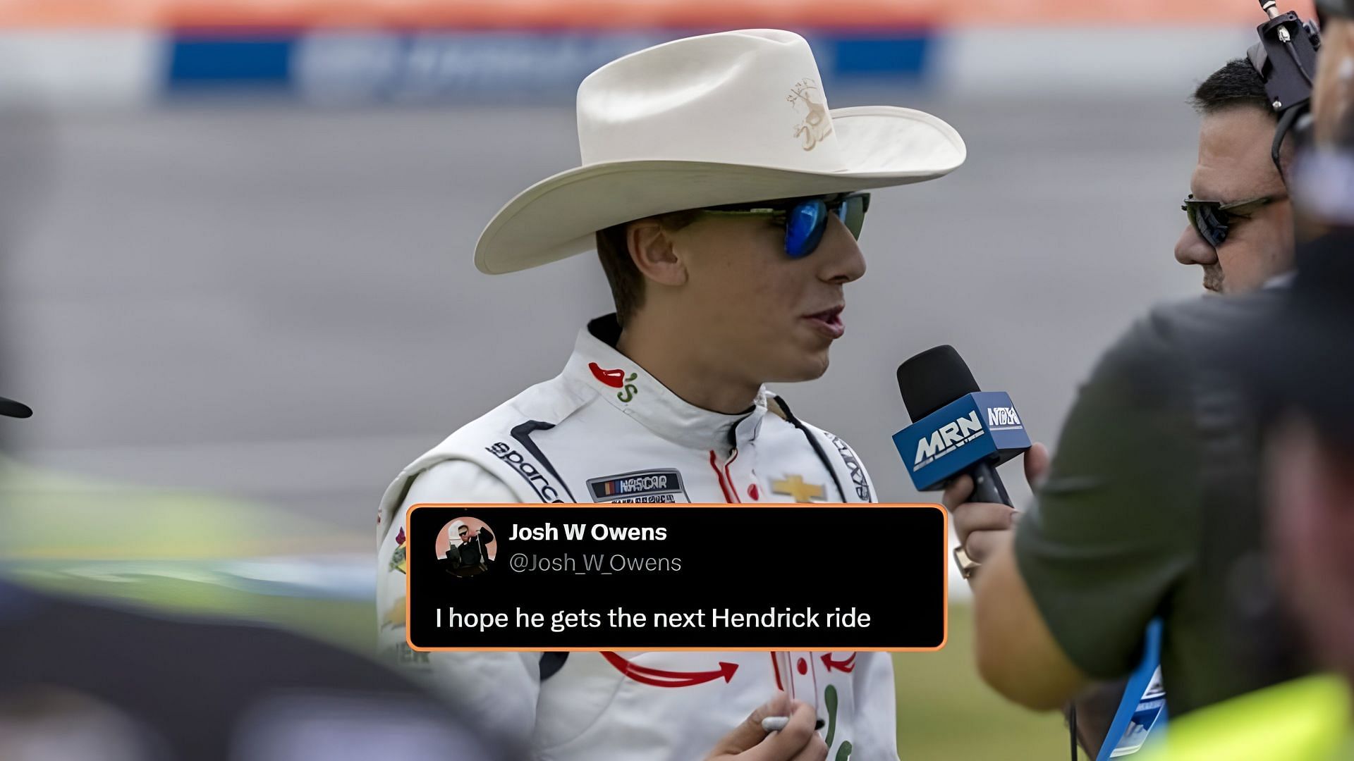 Carson Hocevar, fan reaction to his comment on Mexico. Source: via Imagn, X
