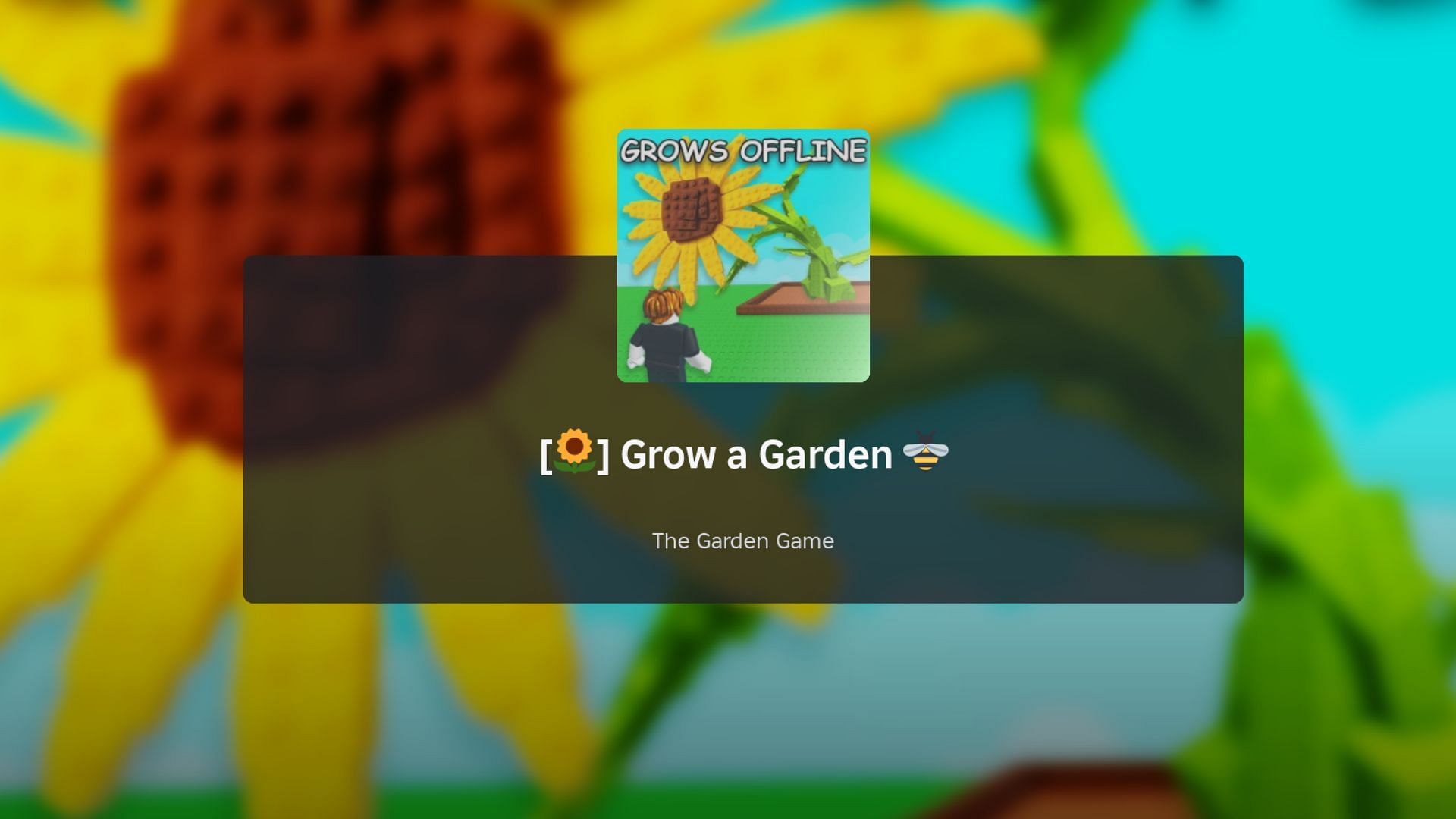 Grow a Garden loading screen