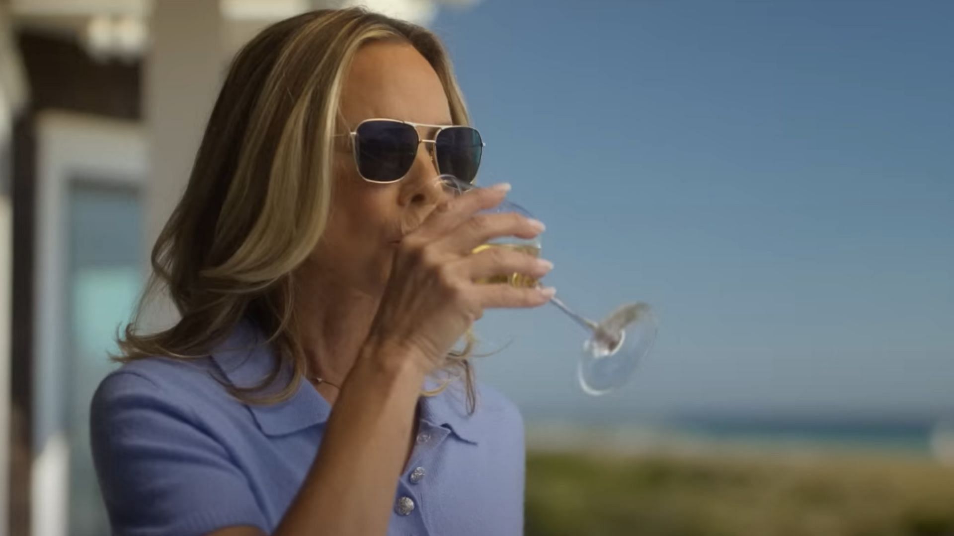 Maria Bello plays Bill Bacley (a photo via YouTube/Netflix)