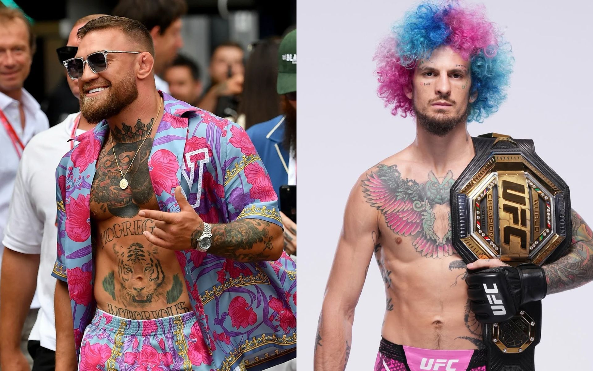 Conor McGregor reacts to Sean O'Malley recreating UFC main event atmosphere with crowd noise and walkout in gym: "BIG FIGHT FEEL!"