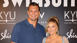 Rob Gronkowski jokes about modeling debut as gf Camille Kostek launches her swimsuit line