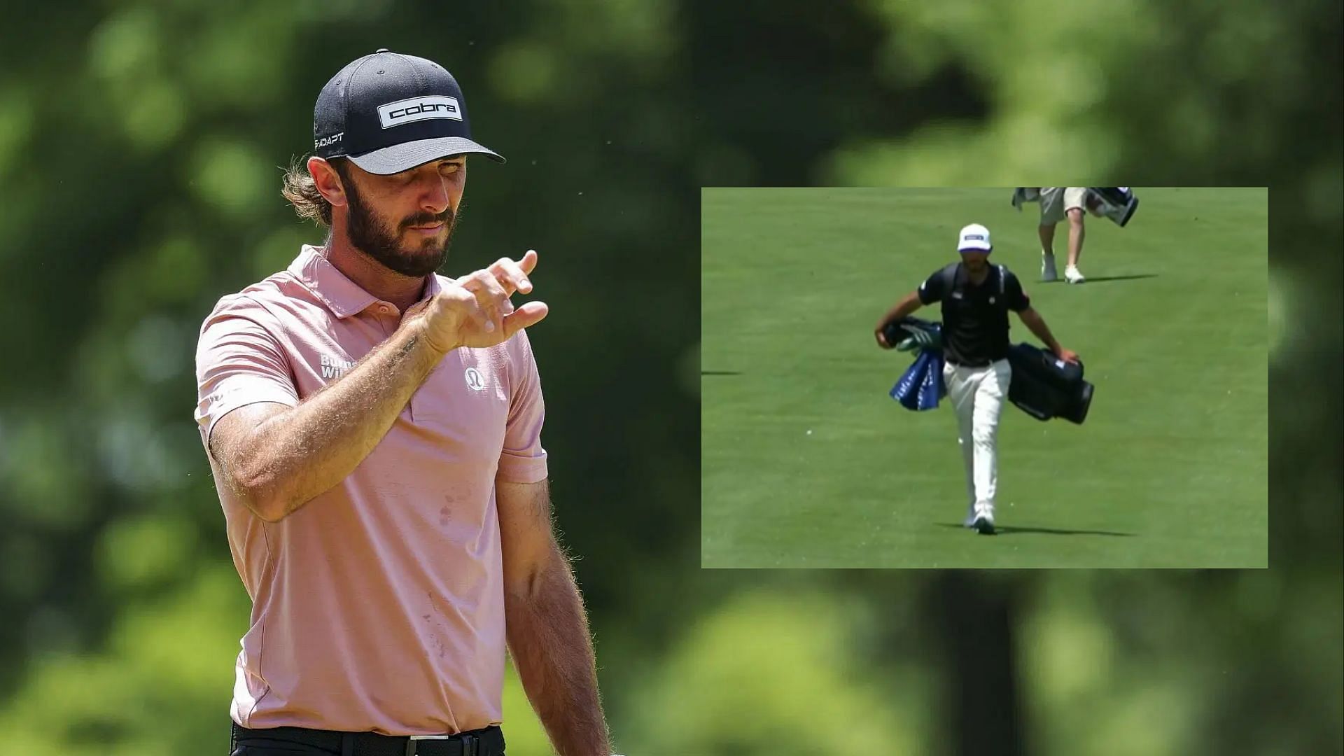 Max Homa carries his own bag at US Open 2025 qualifier (Images via Getty and @usopengolf/X)