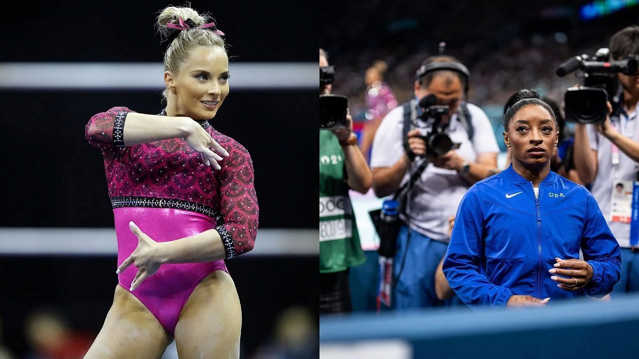 MyKayla Skinner and Simone Biles (Both via Getty)