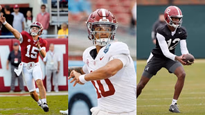 Ty Simpson, Keelon Russell and Austin Mack - Alabama OC Ryan Grubb chooses 1 frontrunner for Kalen DeBoer’s QB1