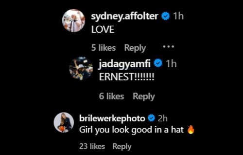 Iowa players and members comment on Gabbie's post | via @gabbie.marshall/ig