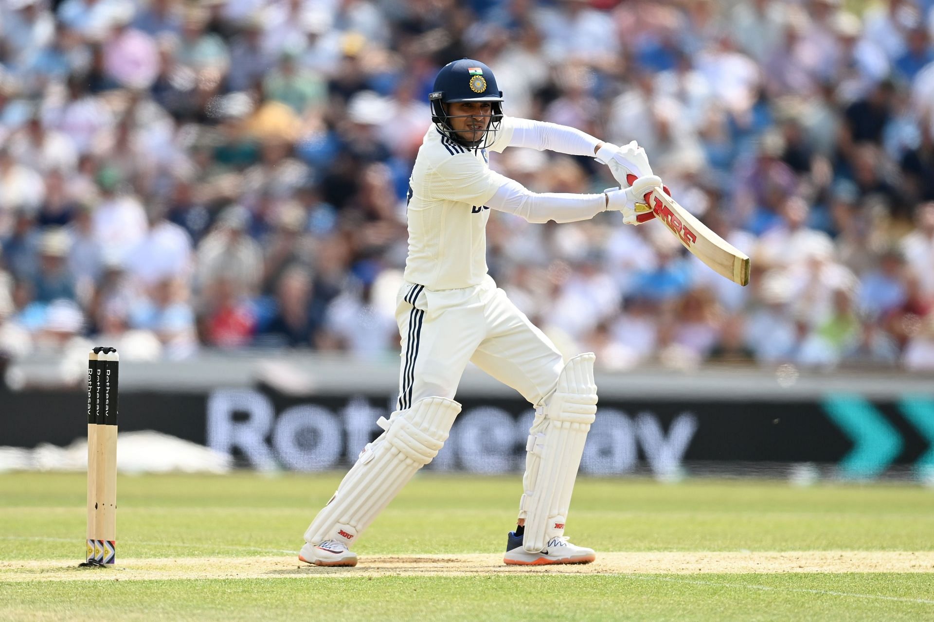 Shubman Gill scored 147 runs off 227 balls in India&#039;s first innings of the first Test against England. [P/C: Getty]