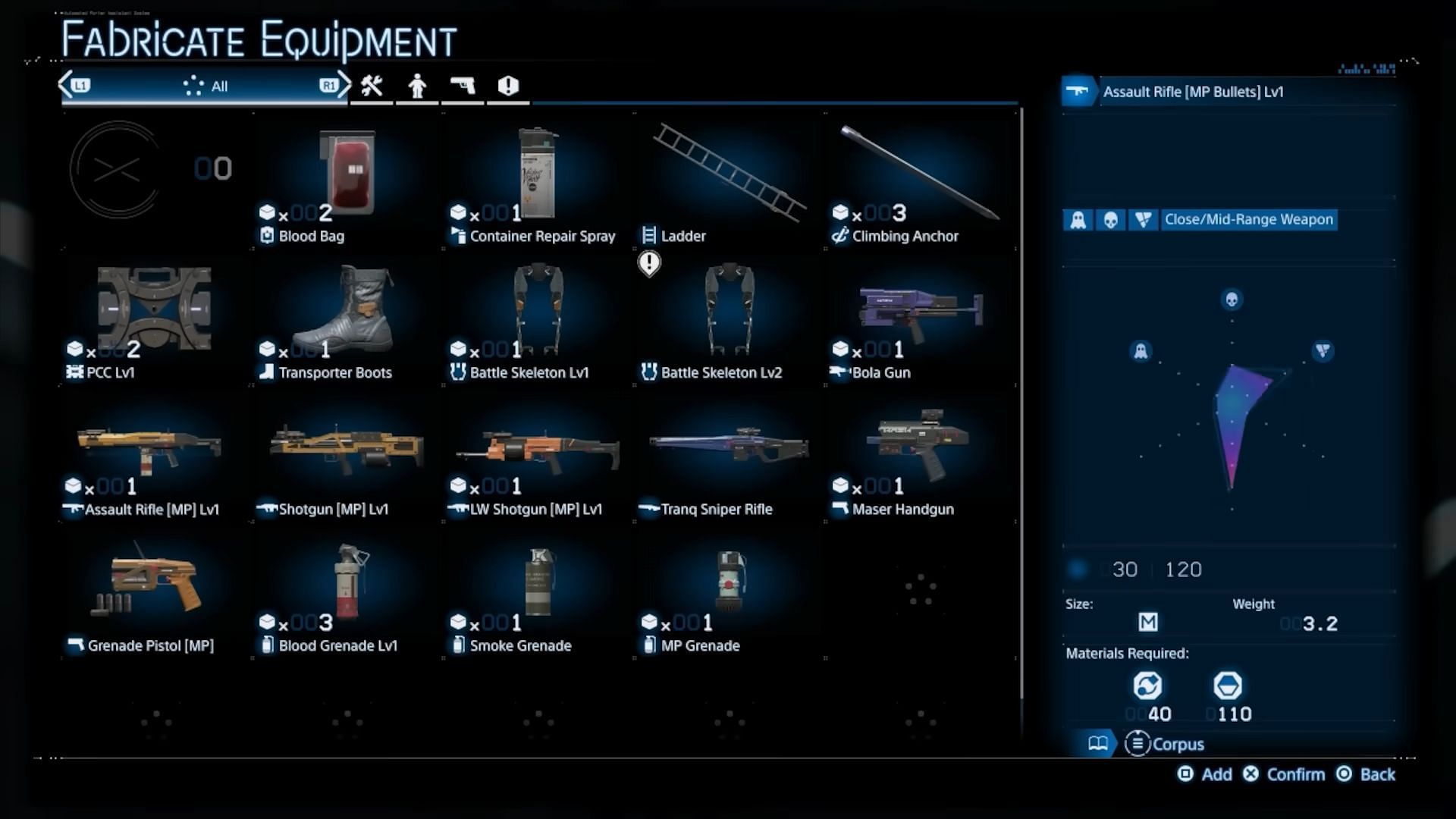 Blood Bags and other equipment in Death Stranding 2 (Image via Sony || YouTube/@YongYea)